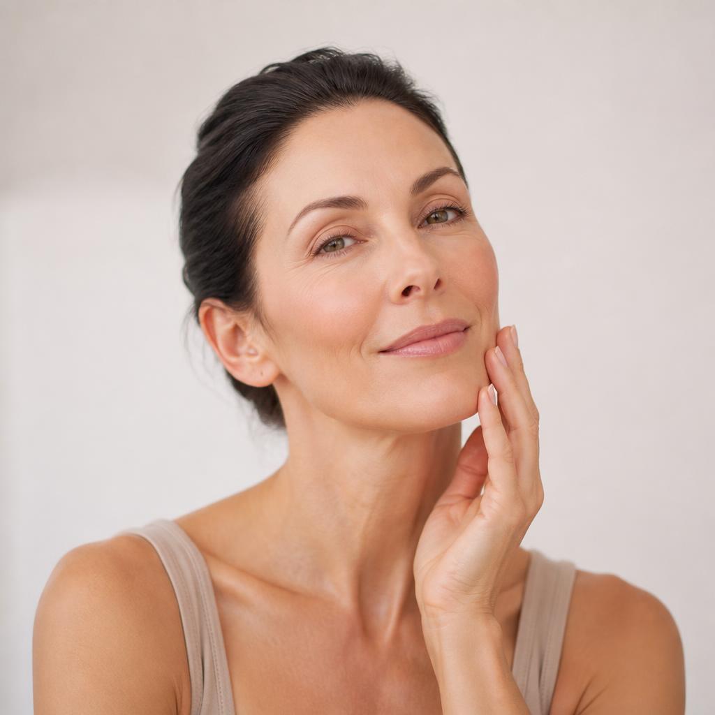 Woman with healthy, radiant skin